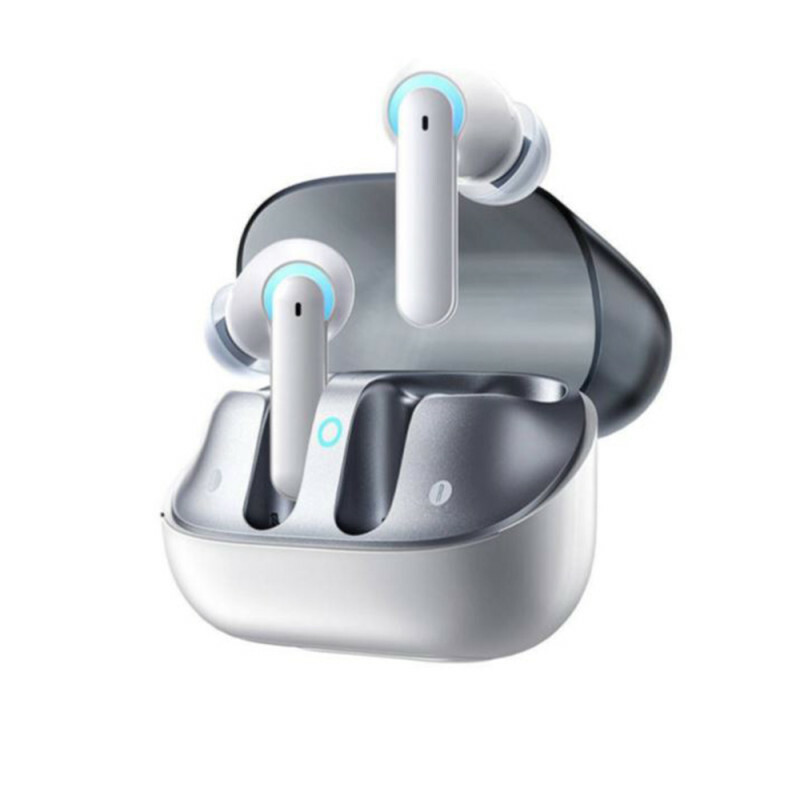 Casti wireless Baseus AeQur G10, Bluetooth 5.3, Autonomie 25 ore, Tehnologie Noise Cancellation, Alb