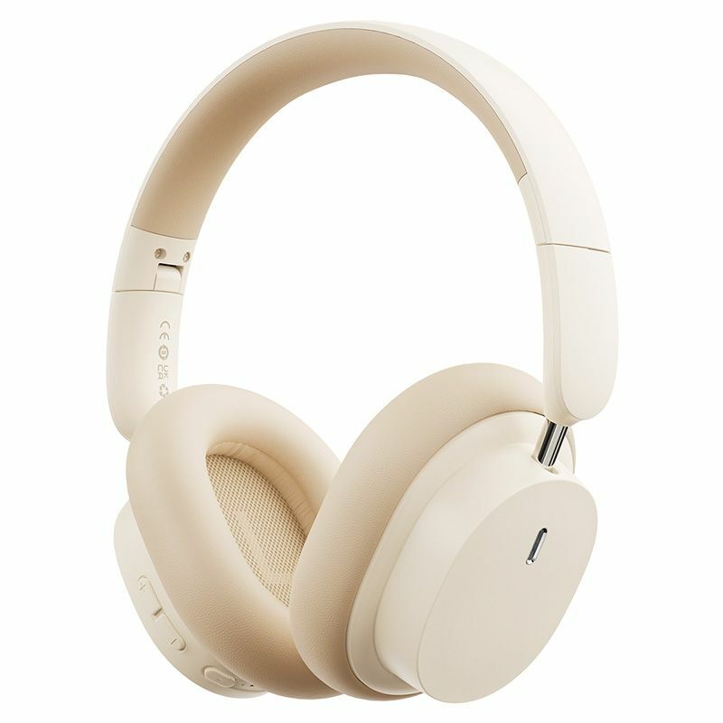 Casti wireless Over The Ear Baseus Bowie D05, ANC, Bluetooth 5.3, Bej