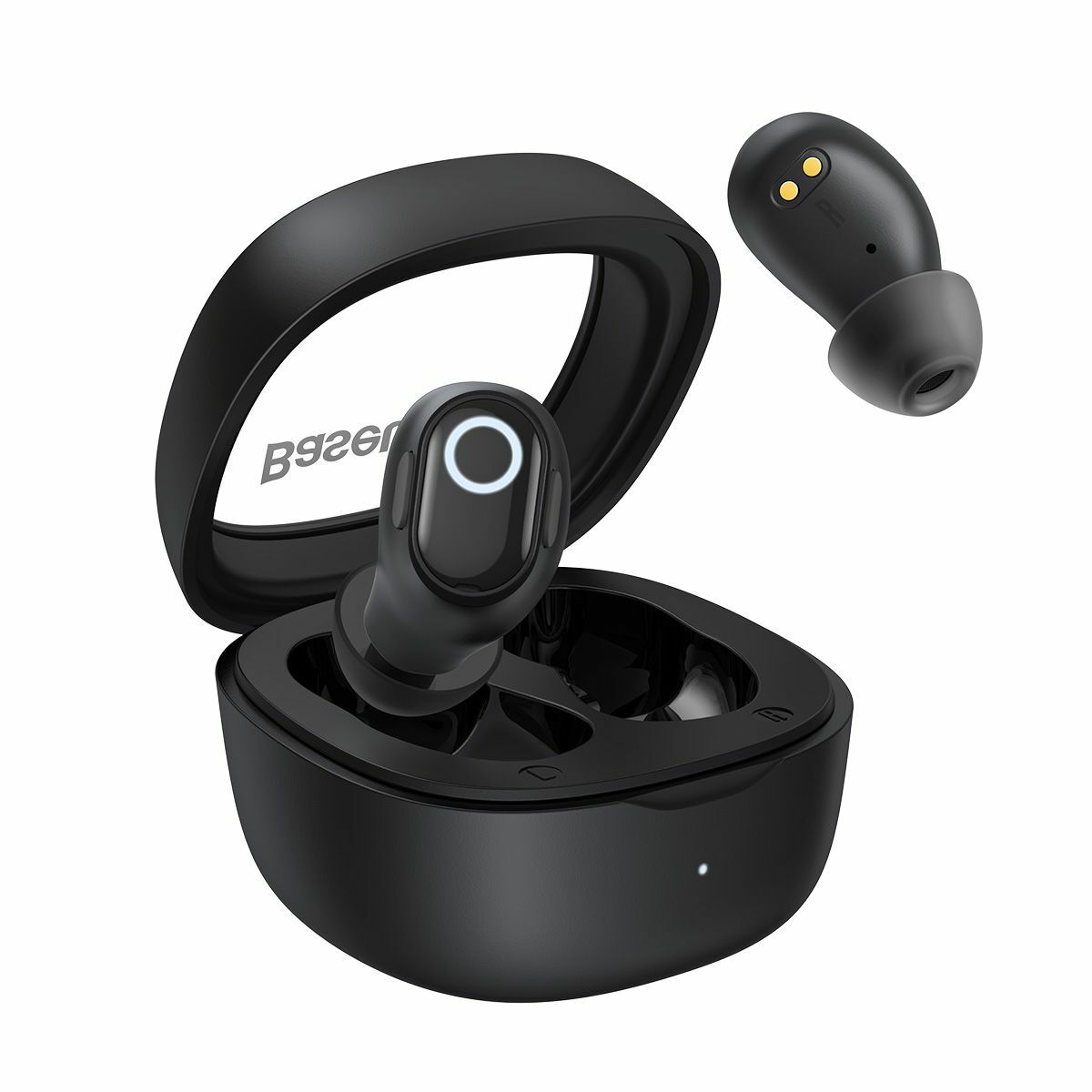 Casti wireless Baseus Bowie WM02, Bluetooth 5.3, Microfon, Negru