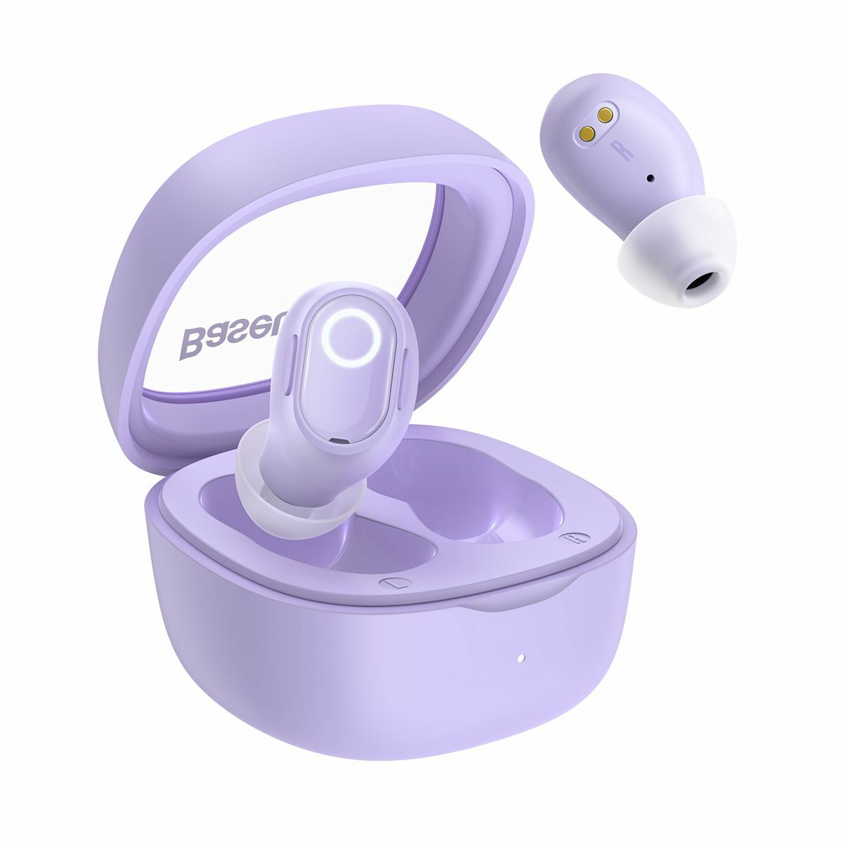 Casti wireless Baseus Bowie WM02, Bluetooth 5.3, Microfon, Violet