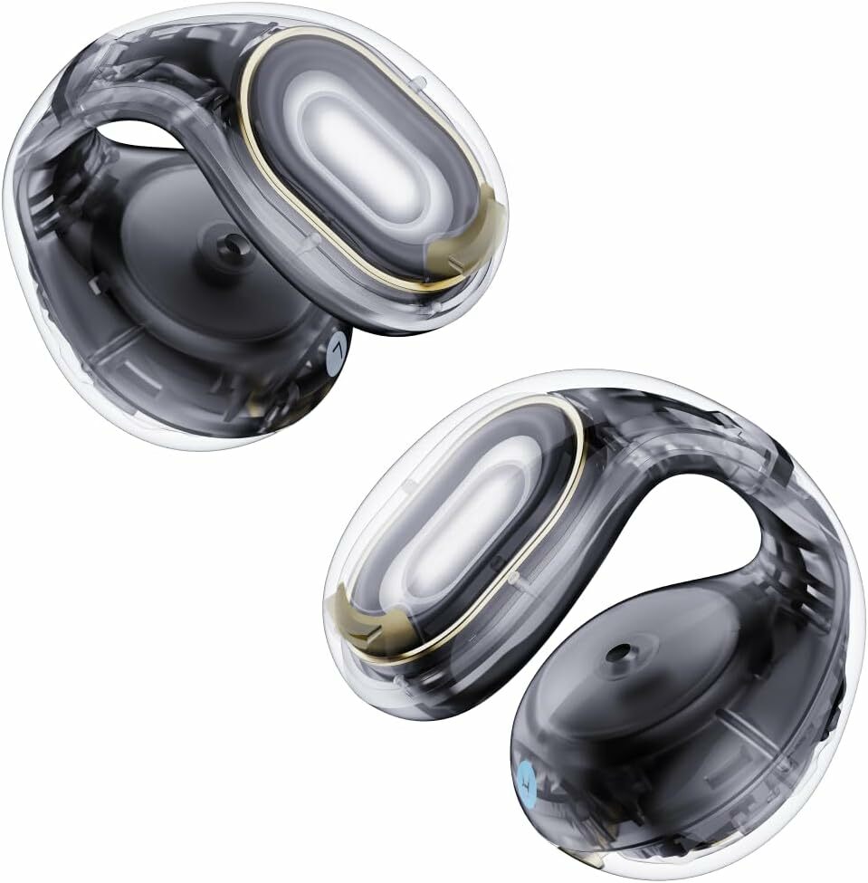 Casti Wireless Open-Ear Anker SoundCore C30i, Autonomie 30 de ore, IPX4, Negru