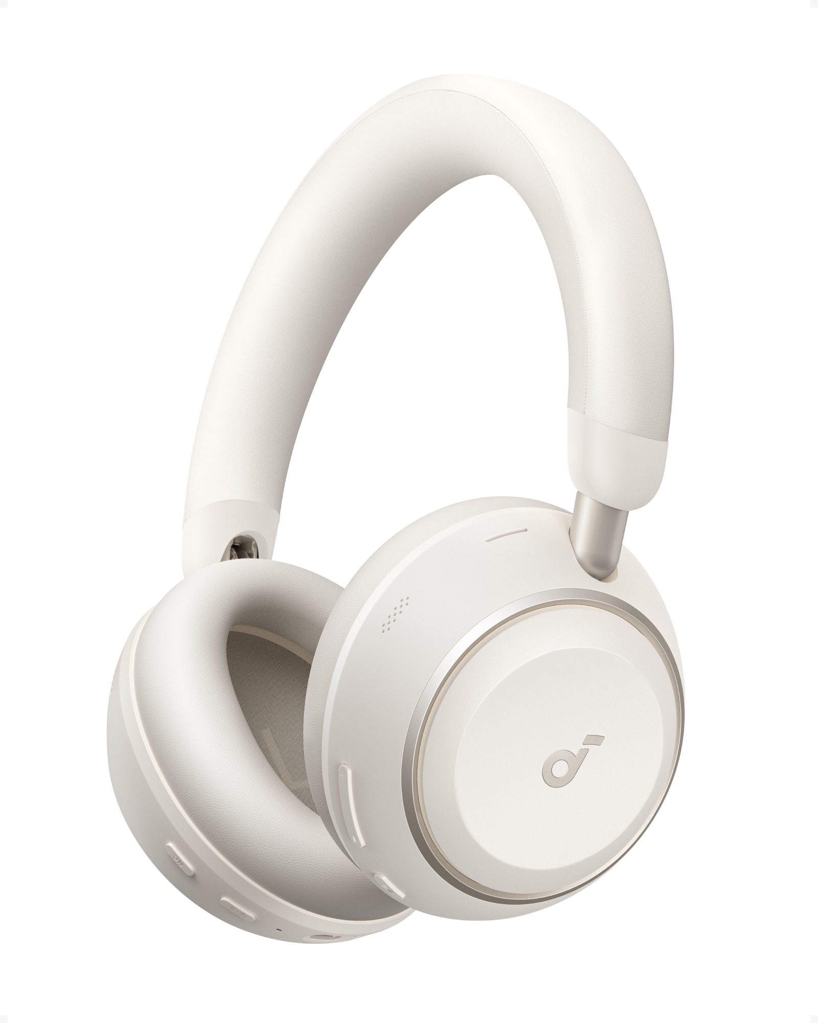 Casti wireless Over-Ear Anker Soundcore Space 2, Active Noise Cancelling, LDAC Hi-Res, Bluetooth 6.1, Autonomie 50 ore, Alb