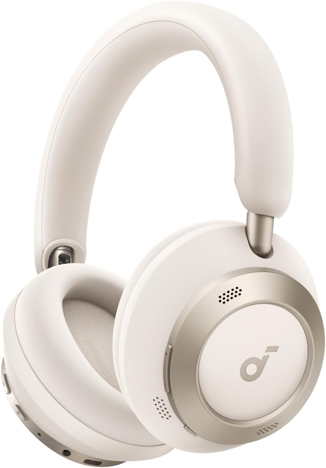 Casti Wireless Over-Ear Anker Soundcore Space One Pro, Adaptive Active Noise Cancelling, Hi-Res, 6 Microfoane, Bluetooth 5.3, Alb