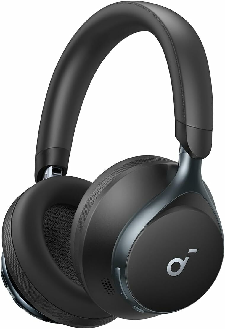 Casti Wireless Over-Ear Anker Soundcore Space One, Adaptive Active Noise Cancelling, LDAC Hi-Res, Bluetooth 5.3, Negru