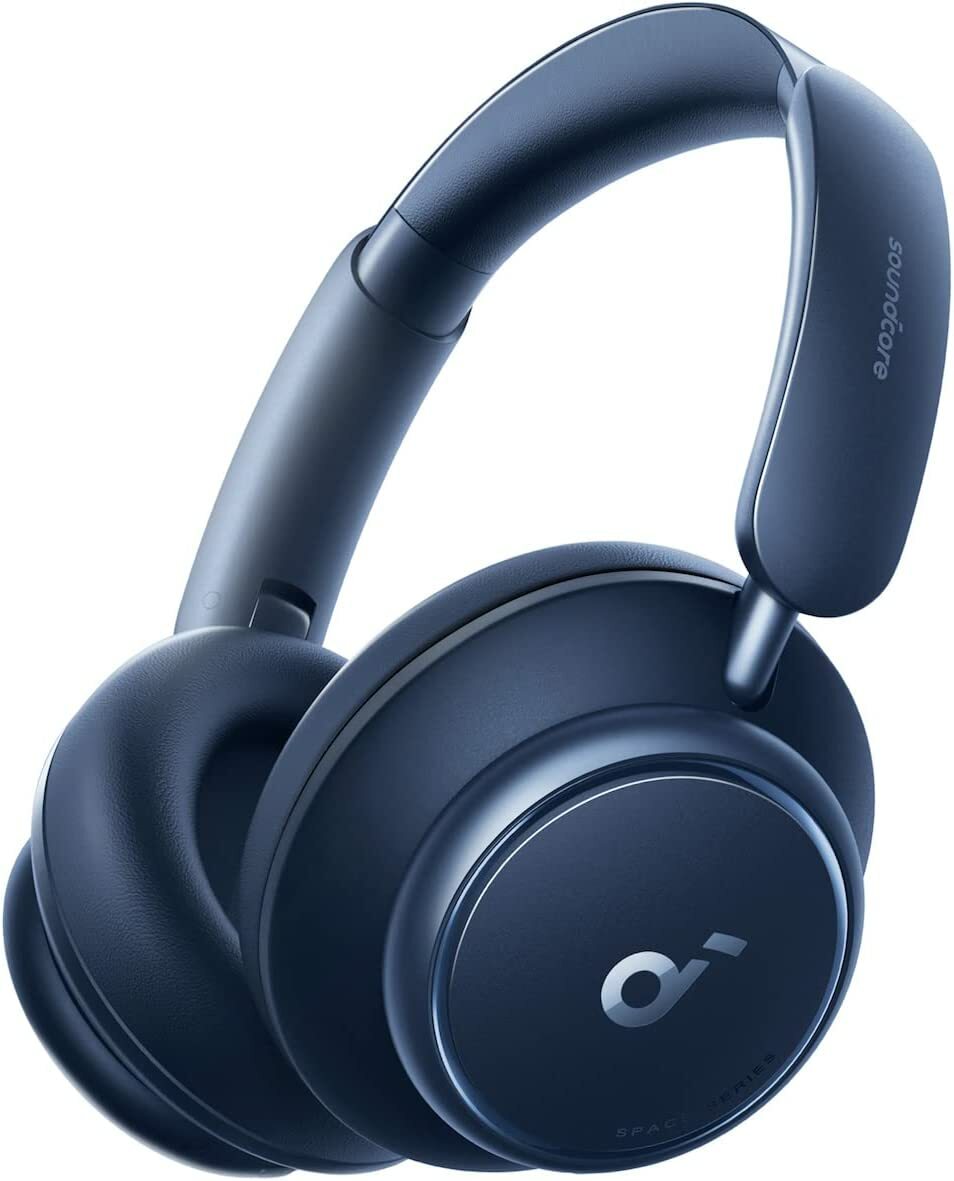 Casti Wireless Over-Ear Anker Soundcore Space Q45, Adaptive Active Noise Cancelling, LDCA Hi-Res, Bluetooth 5.3, Albastru