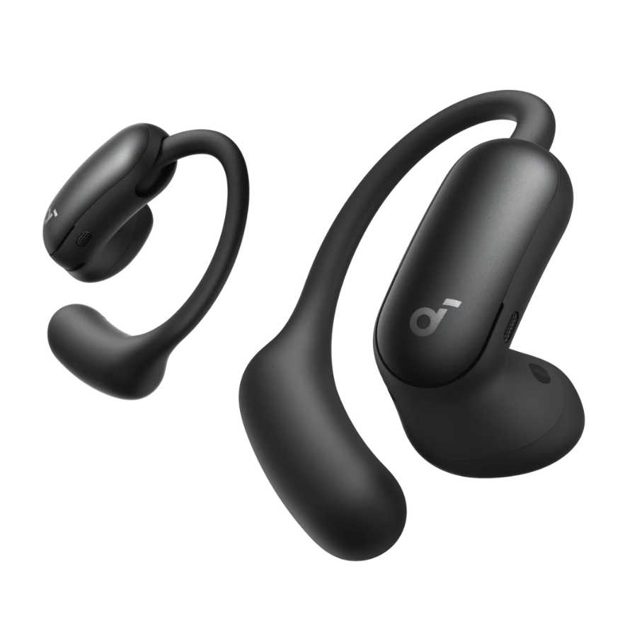 Casti wireless Soundcore AeroFit 2 Pro Open-Ear, Active Noise Cancelling, LDAC, IP55, Bluetooth 6.1, Autonomie 34 ore, Negru