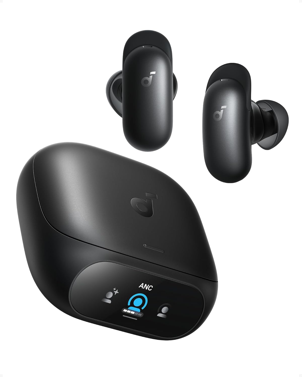 Casti wireless Soundcore Liberty 5 Pro, Anker Thus™ AI Chip, Calitatea apelurilor certificată de Guinness World Records, Active Noise Cancelling, Bluetooth 6.1, IP55, Autonomie 28 ore, Negru