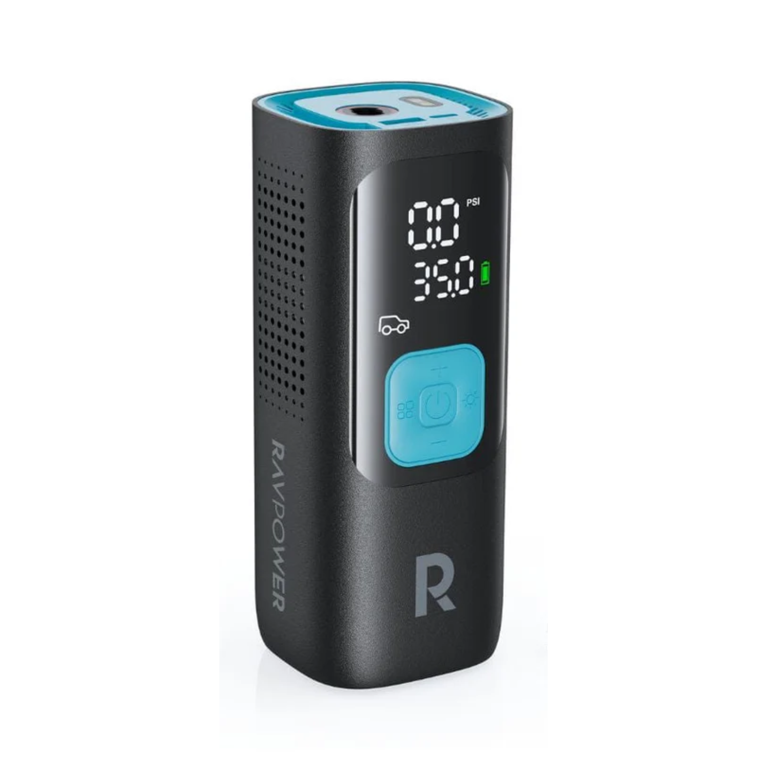 Compresor portabil RavPower RP-PB1233, ecran LCD, functie de baterie externa 7500mAh, Negru