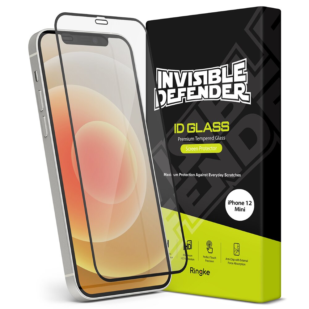 Folie sticla securizata Apple iPhone 12 Mini Ringke 3D Premium  Invisible Screen Defender