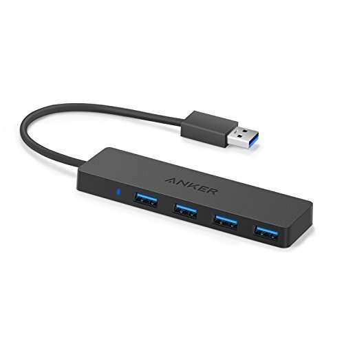 Hub Anker UltraSlim 4 porturi USB 3.0, Negru