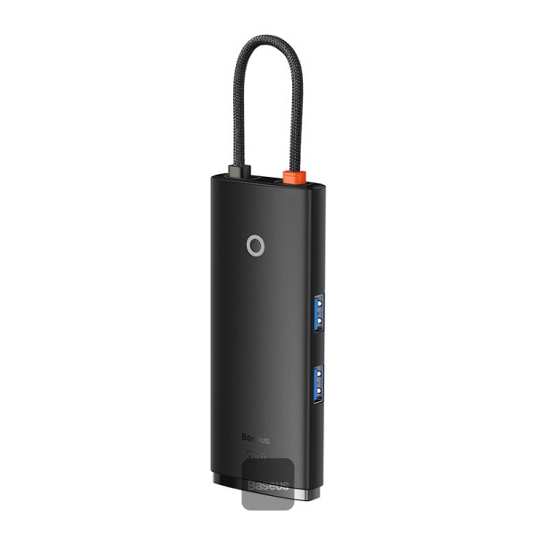 Hub Baseus Lite 6 porturi, 2xUSB, USB-C, HDMI, PD, SD, MicroSD, Negru