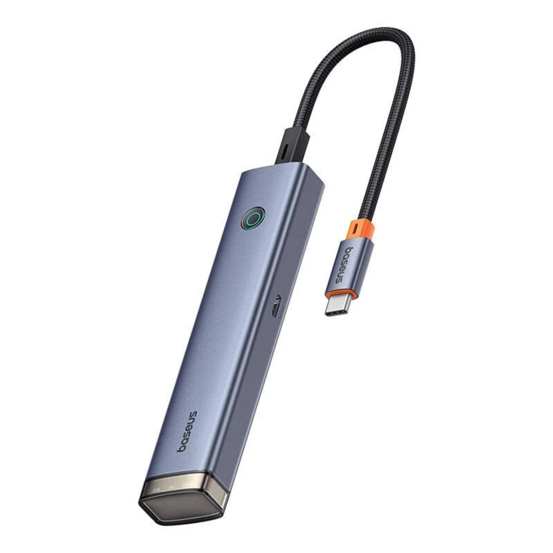 Hub Baseus UltraJoy Air 6-in-1, USB-C la HDMI, 2x USB 3.0, USB 2.0, USB-C 3.0, PD, Gri