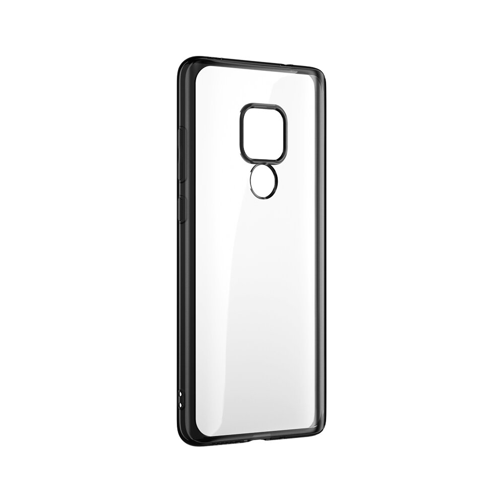 Husa Benks Huawei Mate 20 Magic Glitz Electroplated Transparent/Negru