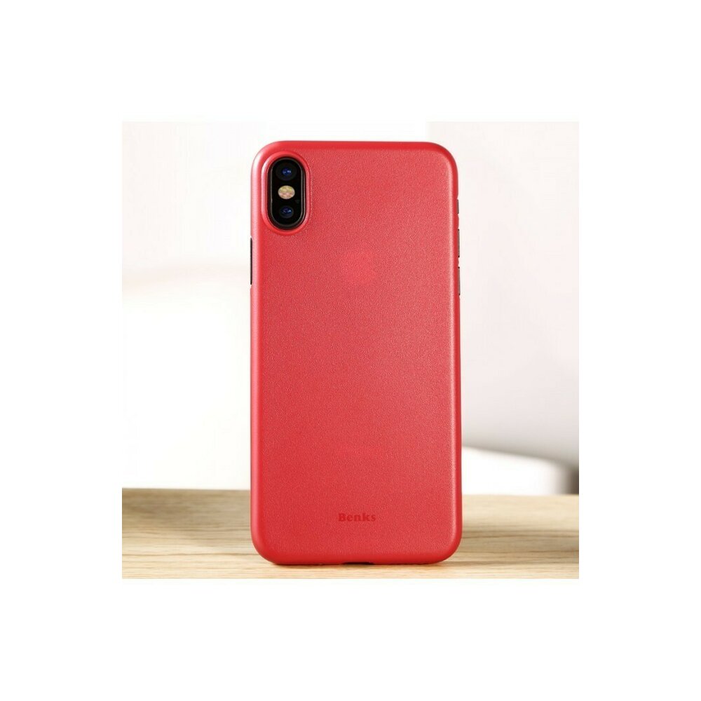 Husa Benks iPhone X/Xs Lollipop ROSU MAT