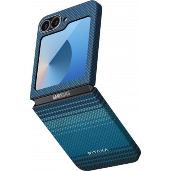 Husa de protectie Pitaka MagEZ 5 600D, Moonrise Ultra Slim Samsung Galaxy Z Flip 6, Albastru