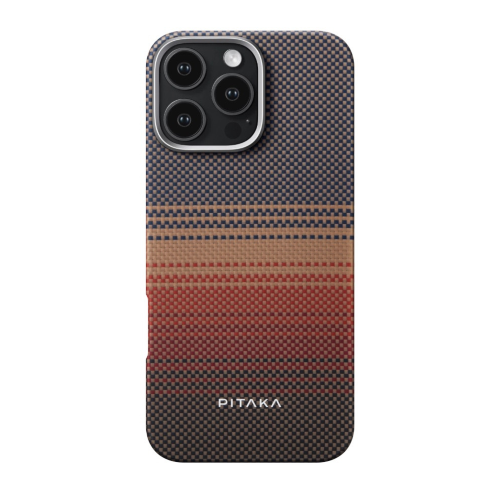 Husa de protectie Pitaka Tactile Woven Aramida Magsafe pentru iPhone 16 Pro, Sunset