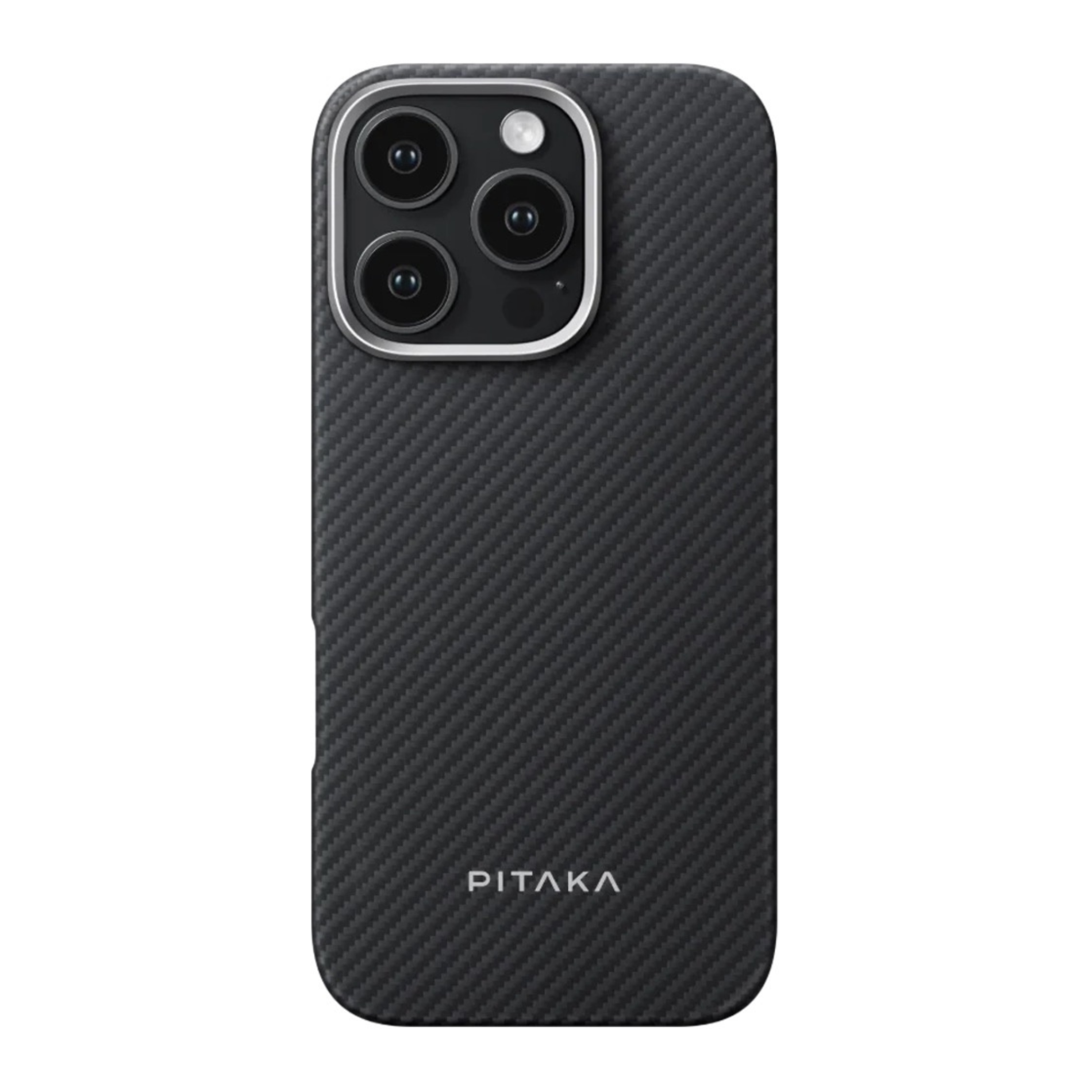 Husa de protectie Pitaka Ultra-Slim Aramida Magsafe pentru iPhone 16 Pro Max, Negru/Gri