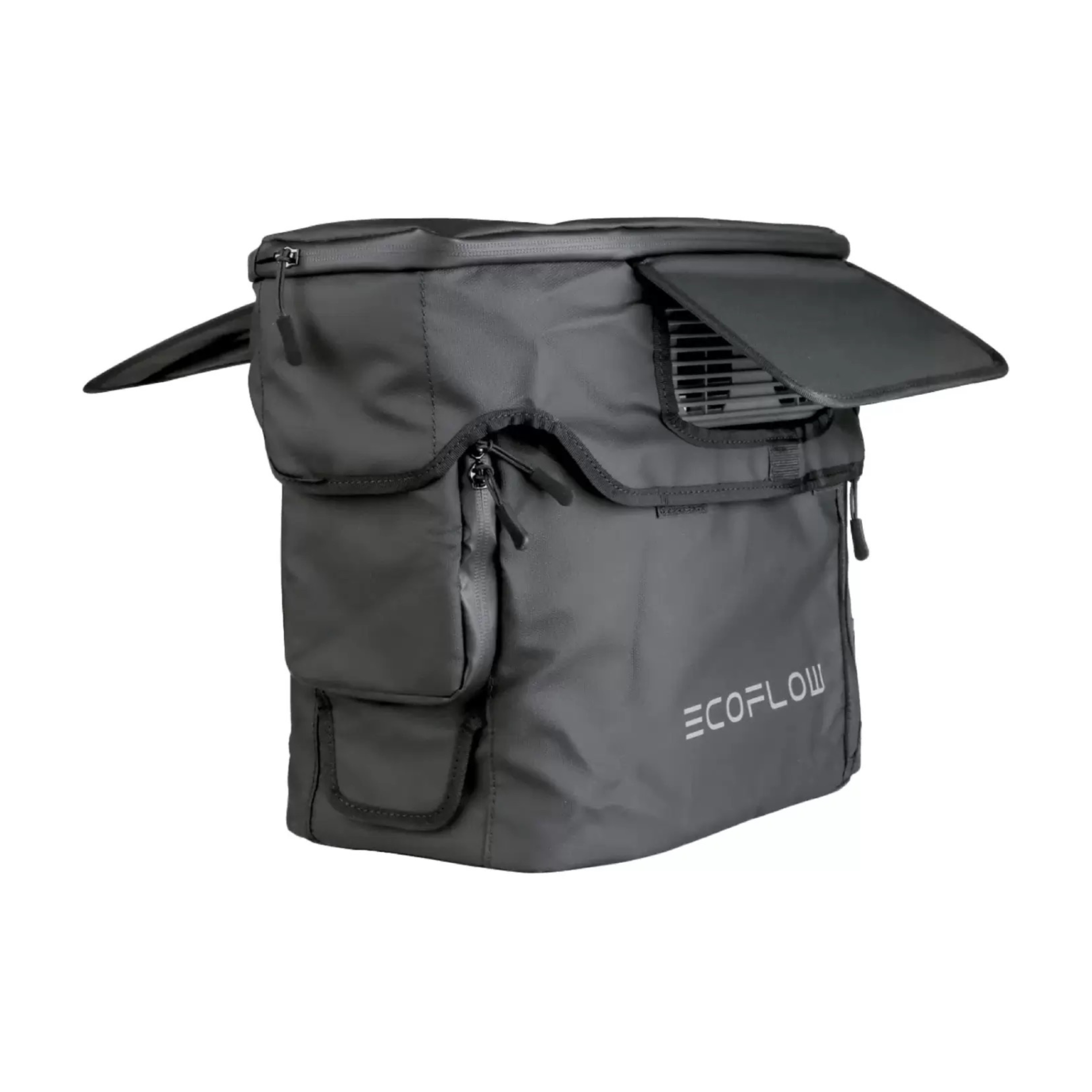 Husa EcoFlow pentru seria Delta 2, Rezistenta la apa, Negru