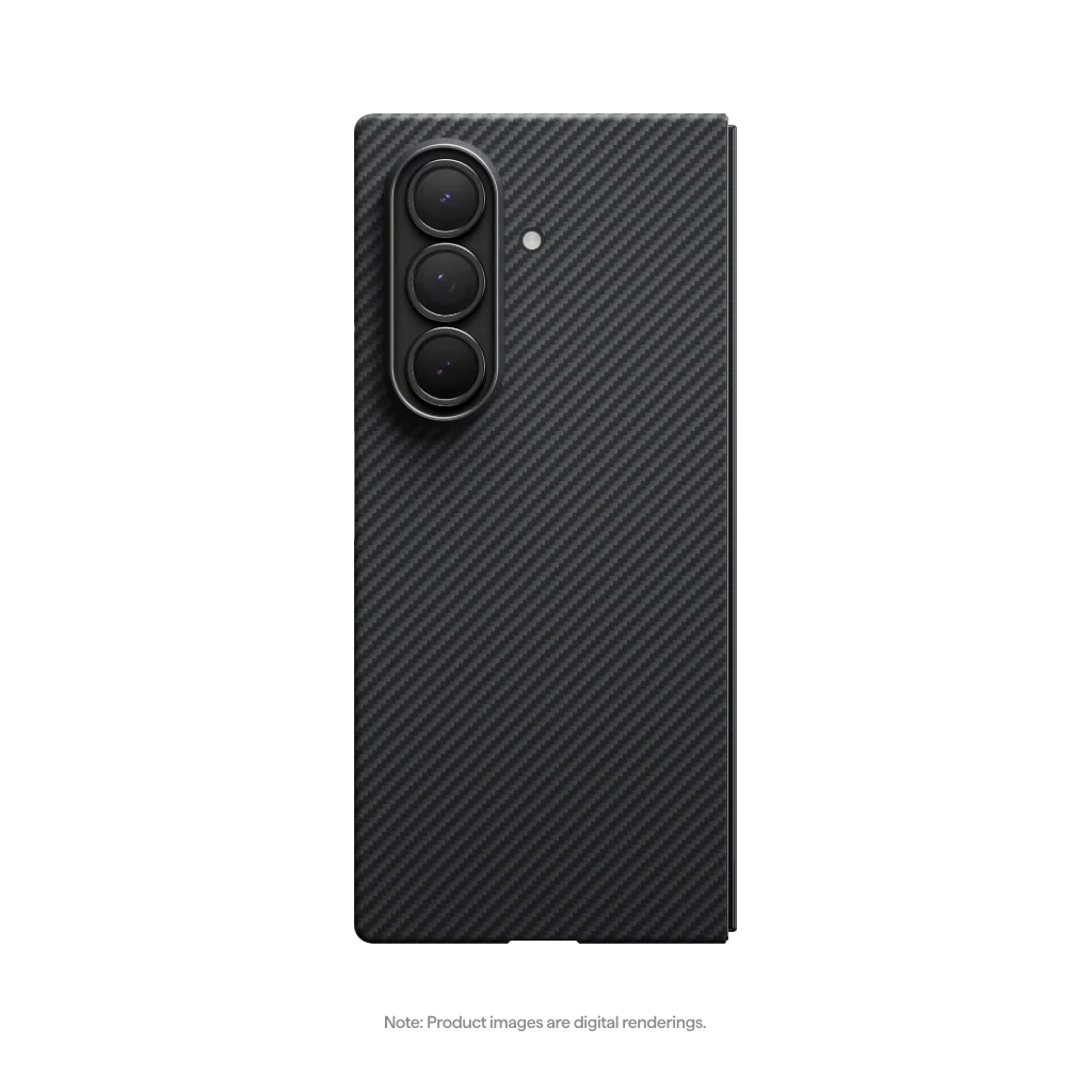Husa Pitaka pentru Samsung Galaxy Z Fold7, MagEZ 7 Pro, 600D, Ultra-Slim, Negru/Gri
