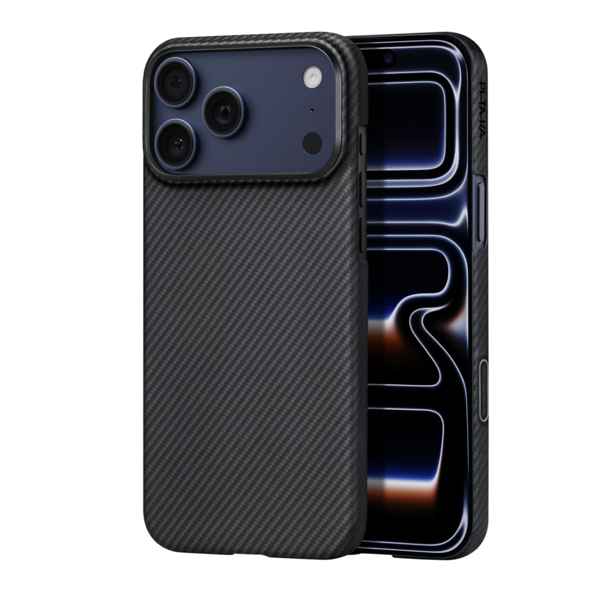 Husa Pitaka pentru iPhone 17 Pro, MagEZ 7 Pro, 600D, Ultra-Slim, Negru/Gri