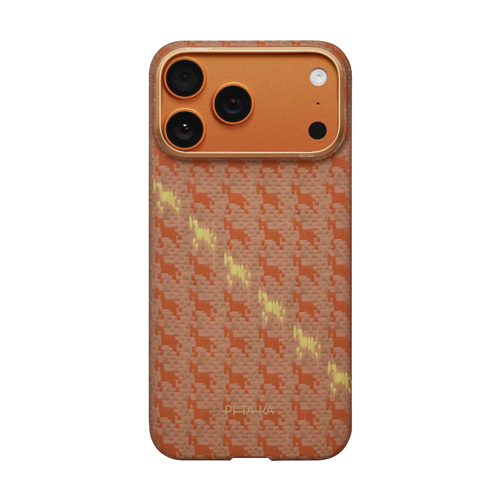 Husa Pitaka pentru iPhone 17 Pro Max, Happiness Rides, Edge Case, Amber