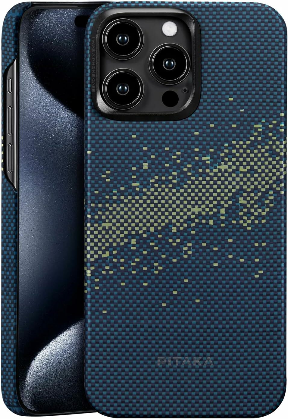 Husa Pitaka StarPeak MagEZ Case 4, Aramida 1500D, pentru iPhone 15 Pro Max, compatibila MagSafe, Milky Way Galaxy