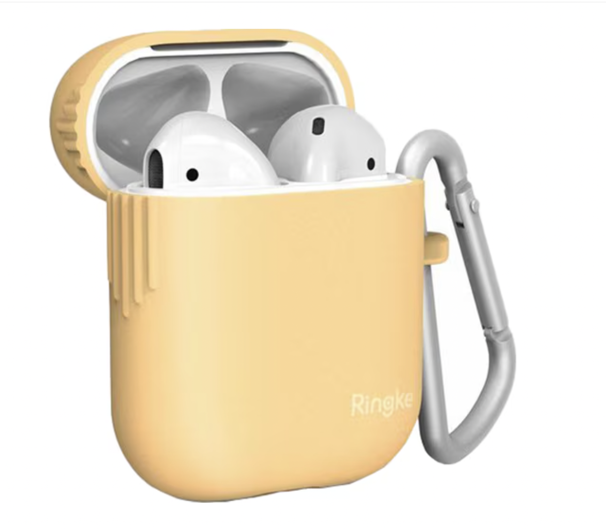 Husa Ringke pentru casti Apple Airpods maro