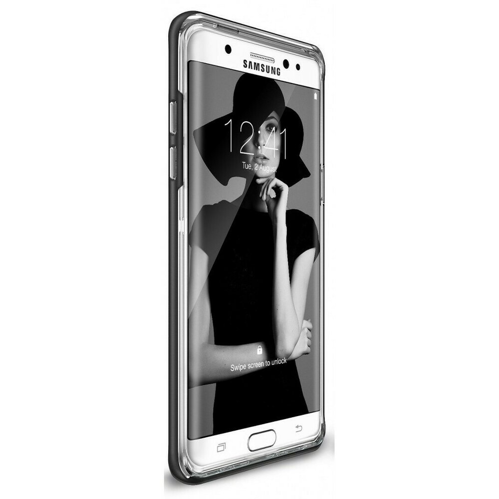 Husa Samsung Galaxy Note 7 Fan Edition Ringke FRAME BLACK + BONUS folie protectie display Ringke