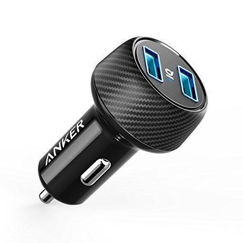 Incarcator auto Anker PowerDrive 2 Elite 2xUSB Negru