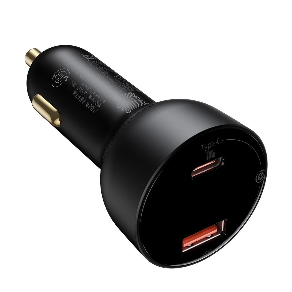 Incarcator auto Baseus Supreme Digital Display PPS, USB, USB-C, 100W, Negru
