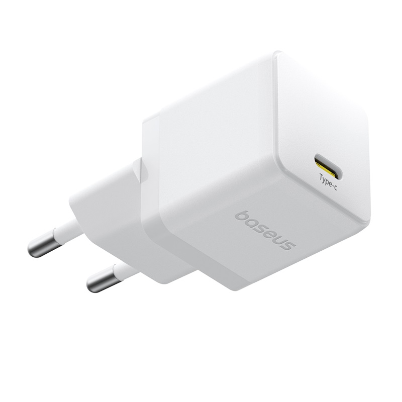 Incarcator de retea Baseus Palm 20W, 3A, 1x USB-C, Alb