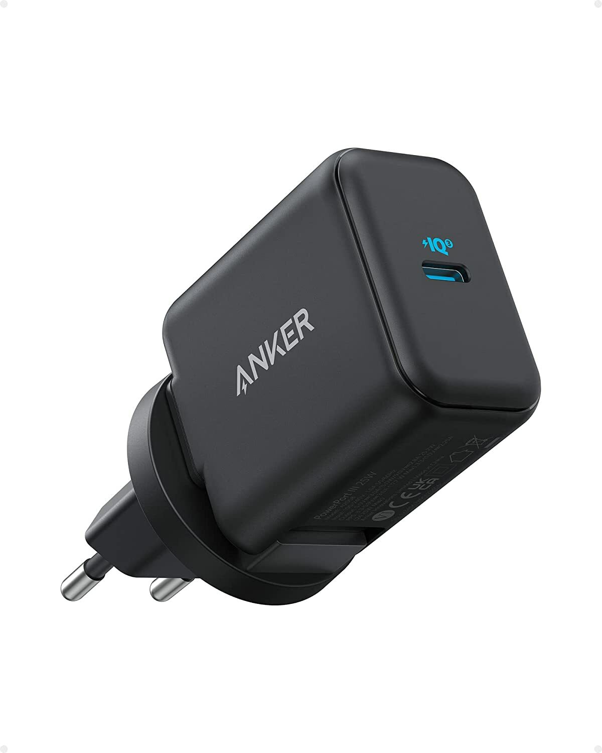 Incarcator retea Anker 312 Ace, 25W, USB-C, Super Fast Charger, compatibil Samsung, Apple, Negru
