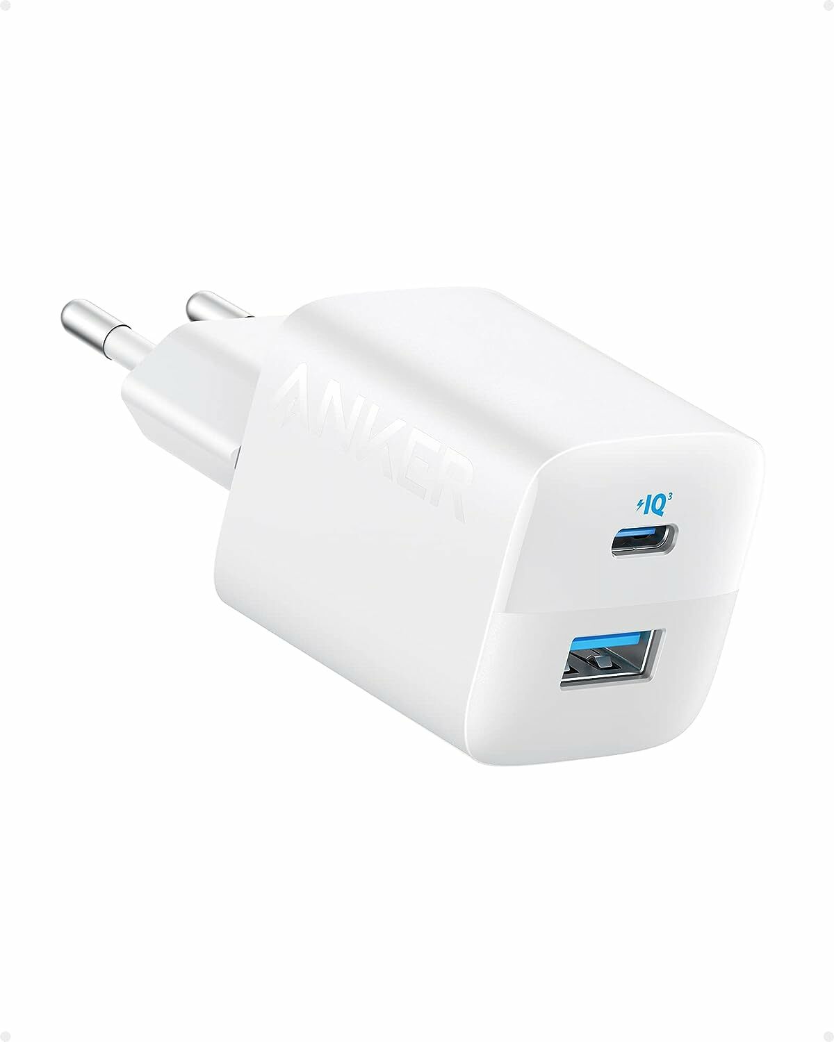 Incarcator retea Anker 323, 33W, USB-C, USB-A, Alb