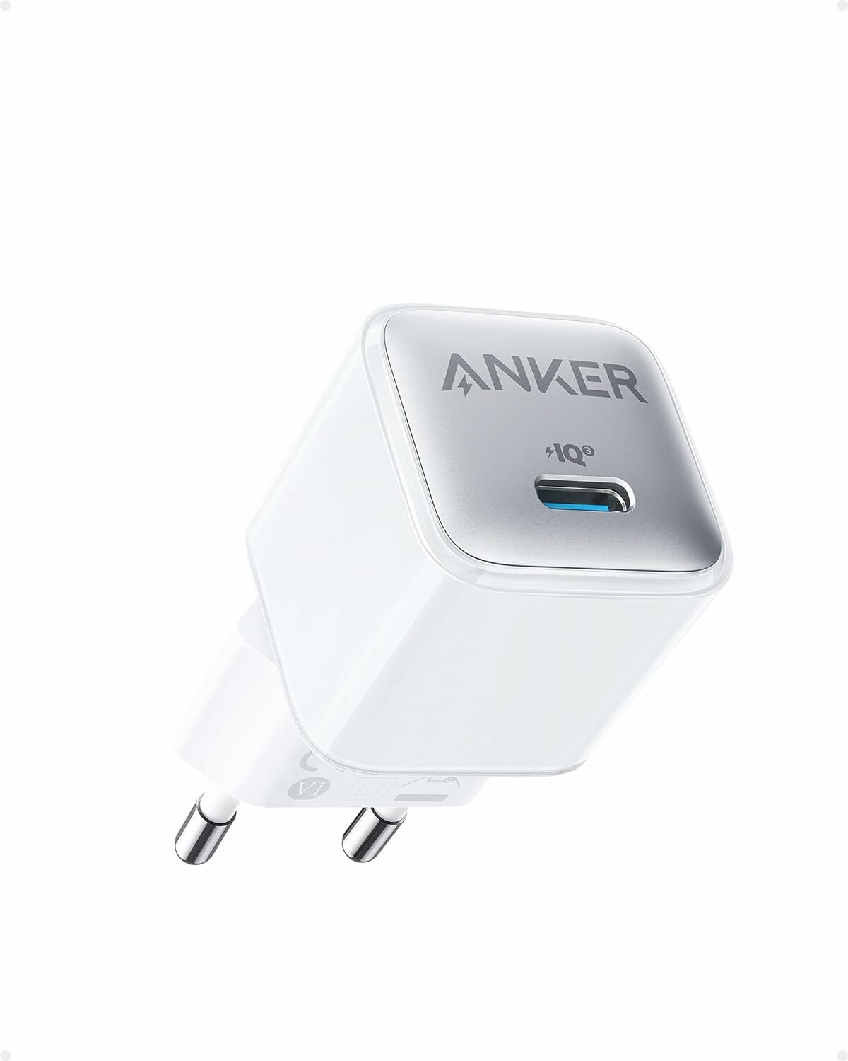 Incarcator retea Anker 512 Nano 3 20W USB-C, PowerIQ 3.0, Alb