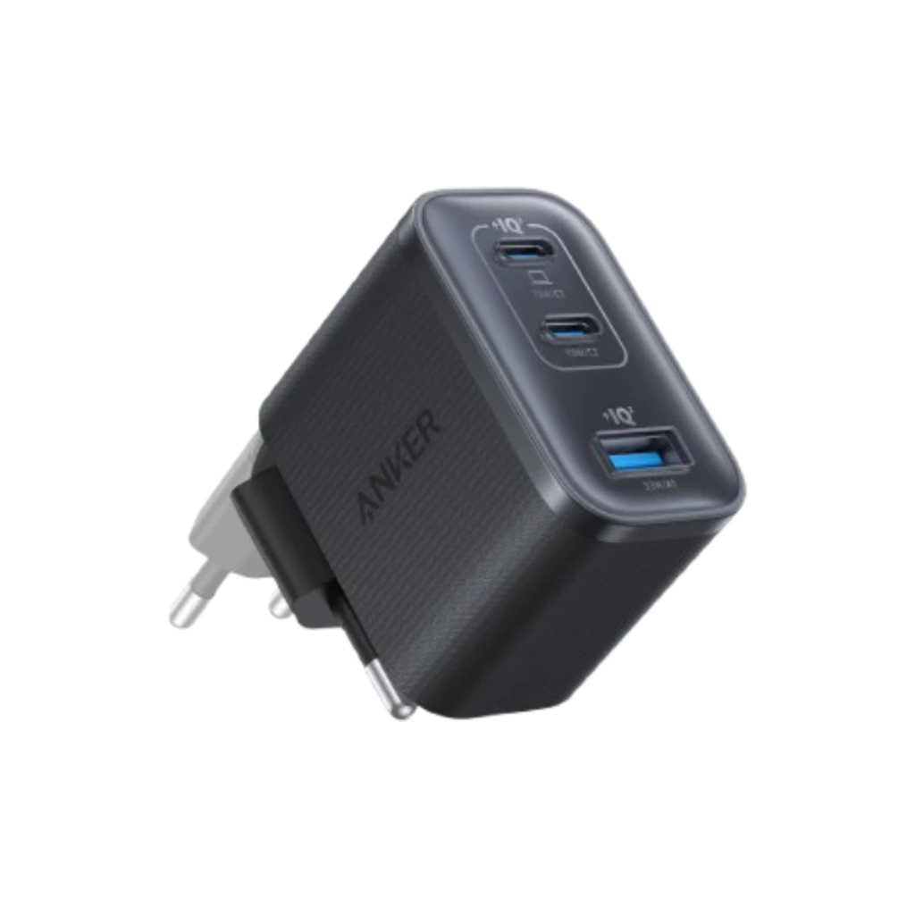 Incarcator retea Anker Nano 70W, 2x USB-C, 1x USB, Fast Charging, Negru