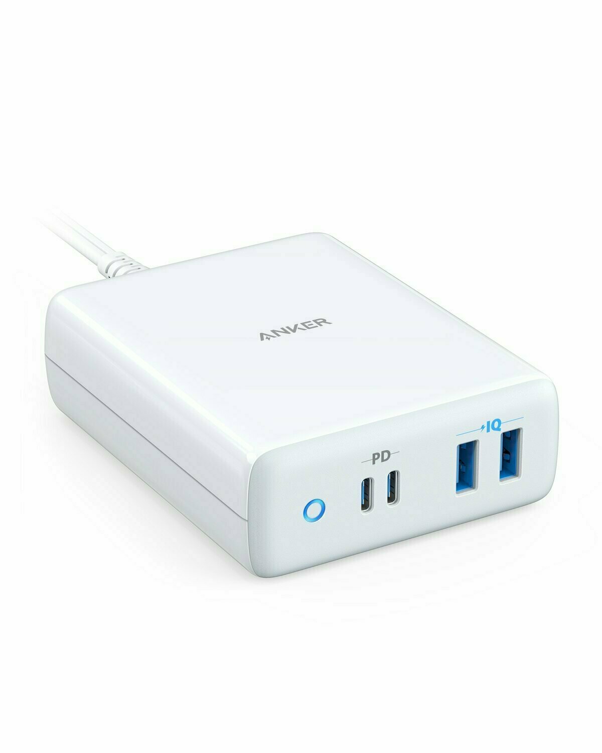 Incarcator retea Anker PowerPort Atom PD 4, 100W  2x USB-C, 2x USB-A, Power Delivery, Alb