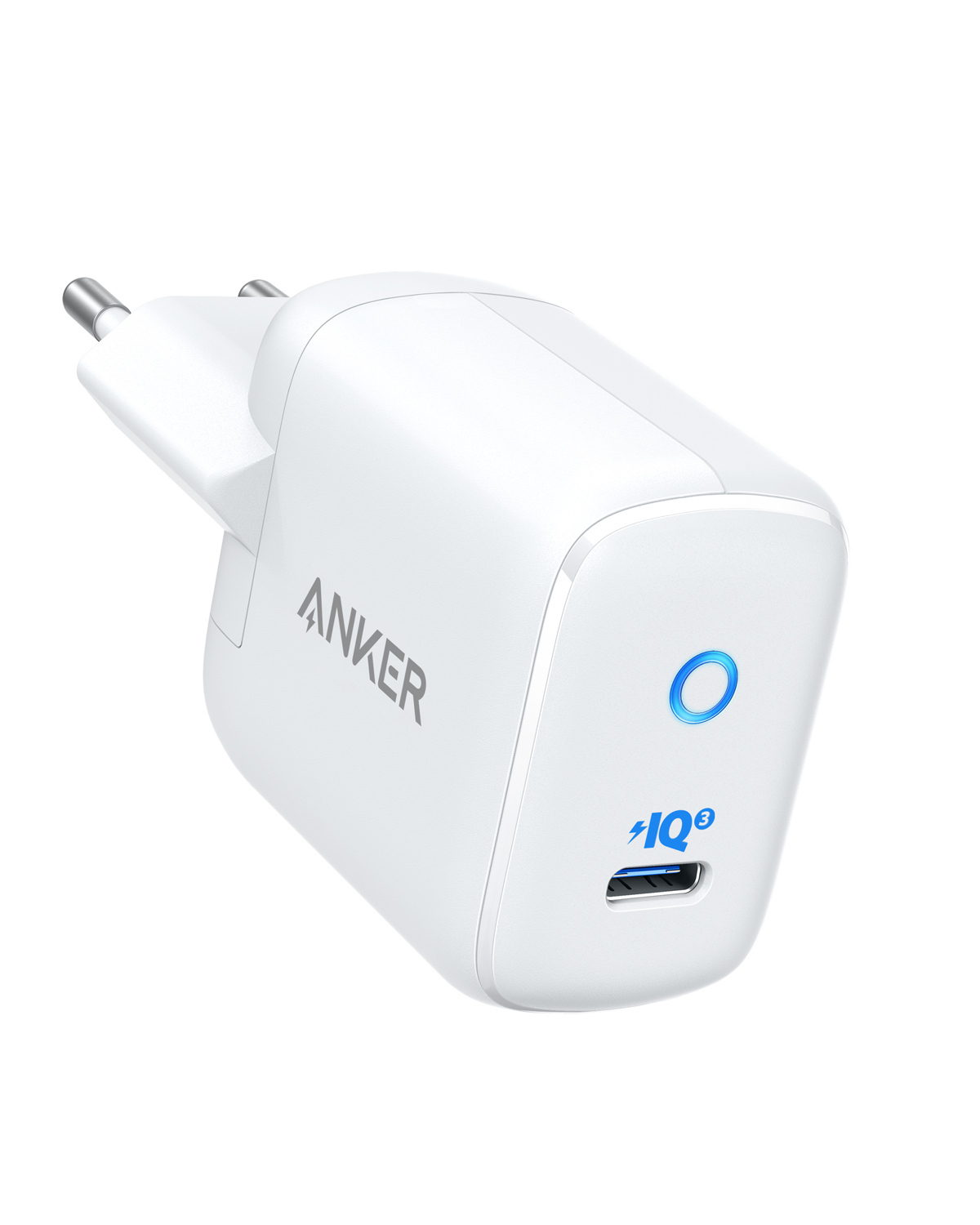 Incarcator retea Anker PowerPort III Mini USB-C 30W PIQ 3.0 Power Delivery, Alb