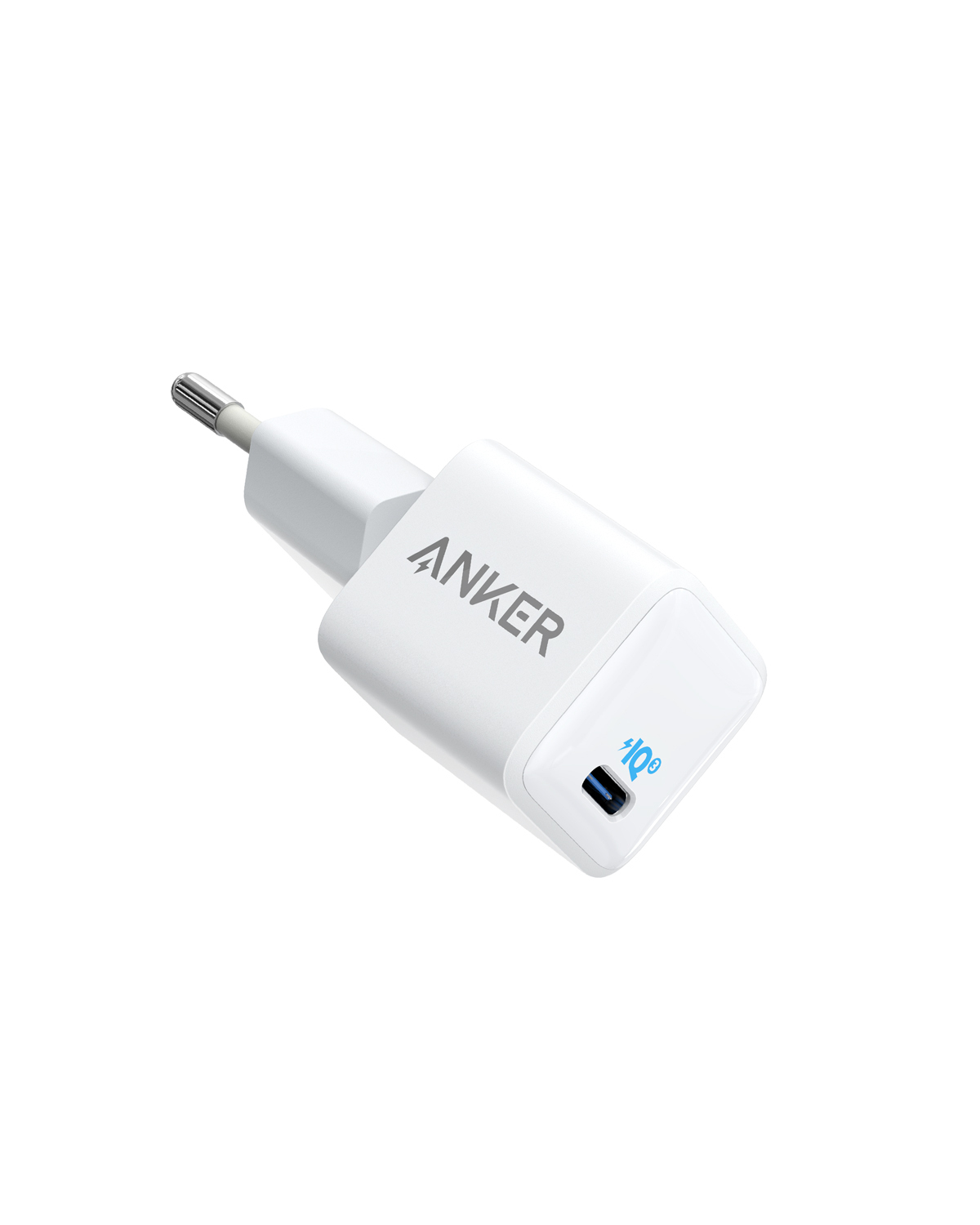 Incarcator retea Anker PowerPort III Nano 20W USB-C, PowerIQ 3.0, Alb