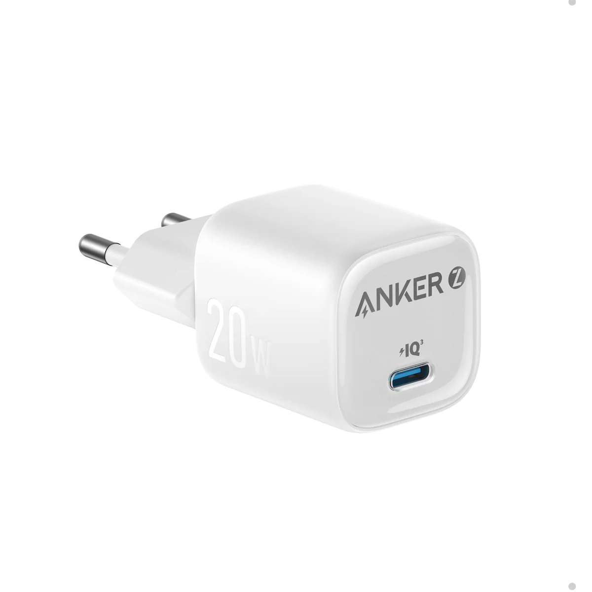 Incarcator retea Anker Zolo USB-C 20W, Power Delivery 3.0, Fast Charging, Alb