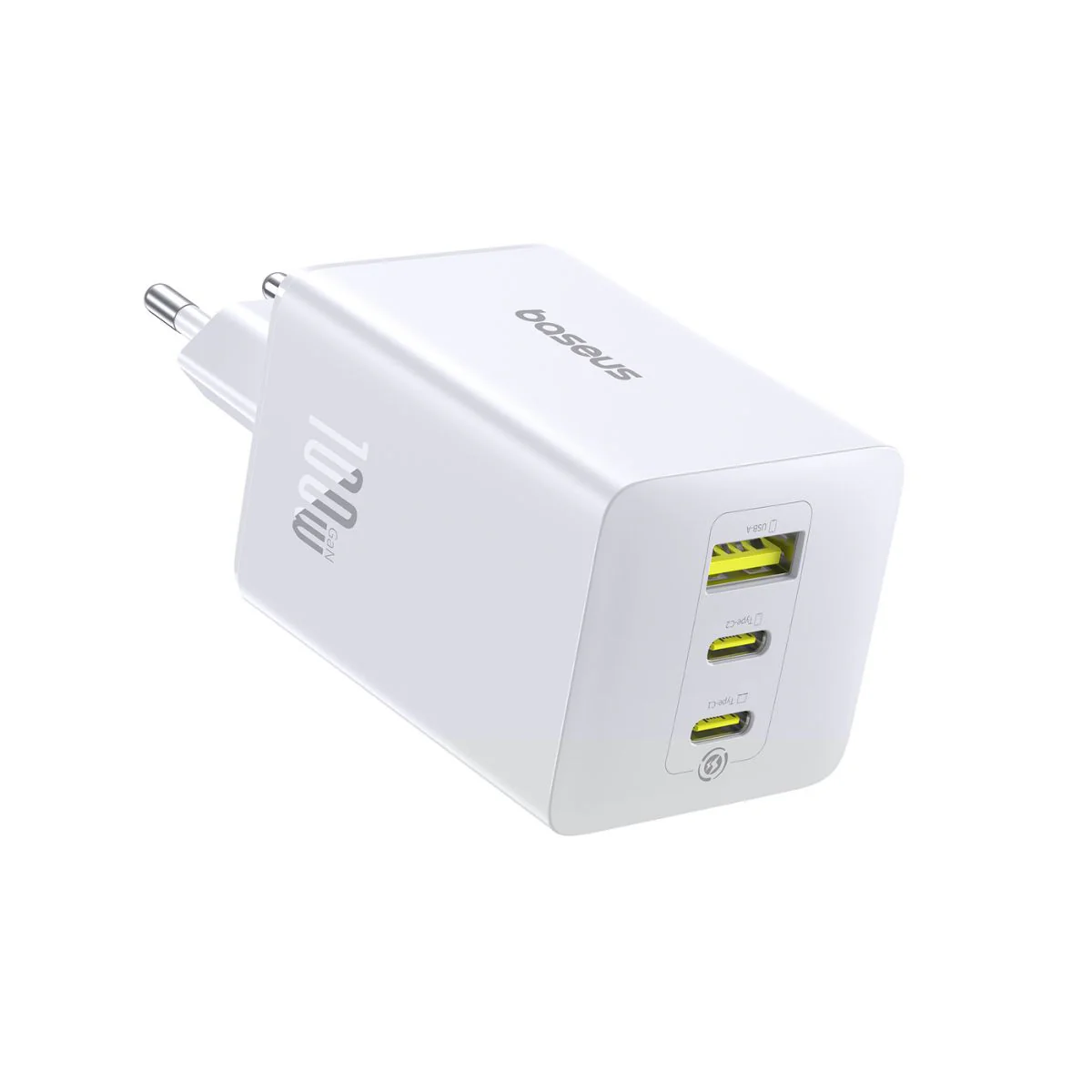 Incarcator retea Baseus EnerFill FE11, 100W, 2xUSB-C, 1xUSB, GaN6, Alb