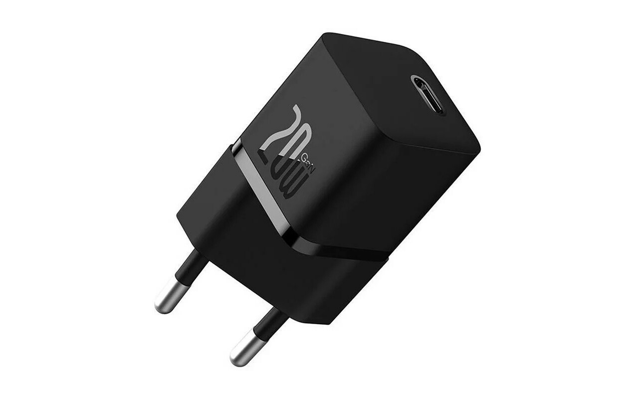 Incarcator retea Baseus GaN5 Mini, 20W, USB-C, Fast Charger, Negru