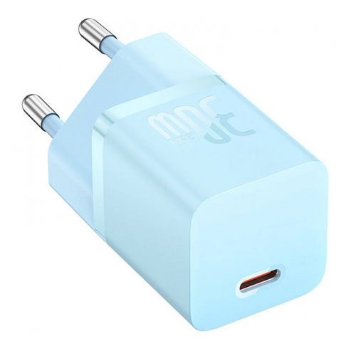 Incarcator retea Baseus GaN5 Mini, 30W, USB-C, Fast Charger, Albastru