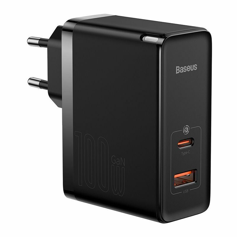 Incarcator retea Baseus GaN5 Pro, 100W, USB-C, USB, Quick Charge 4.0, PD3.0, Negru