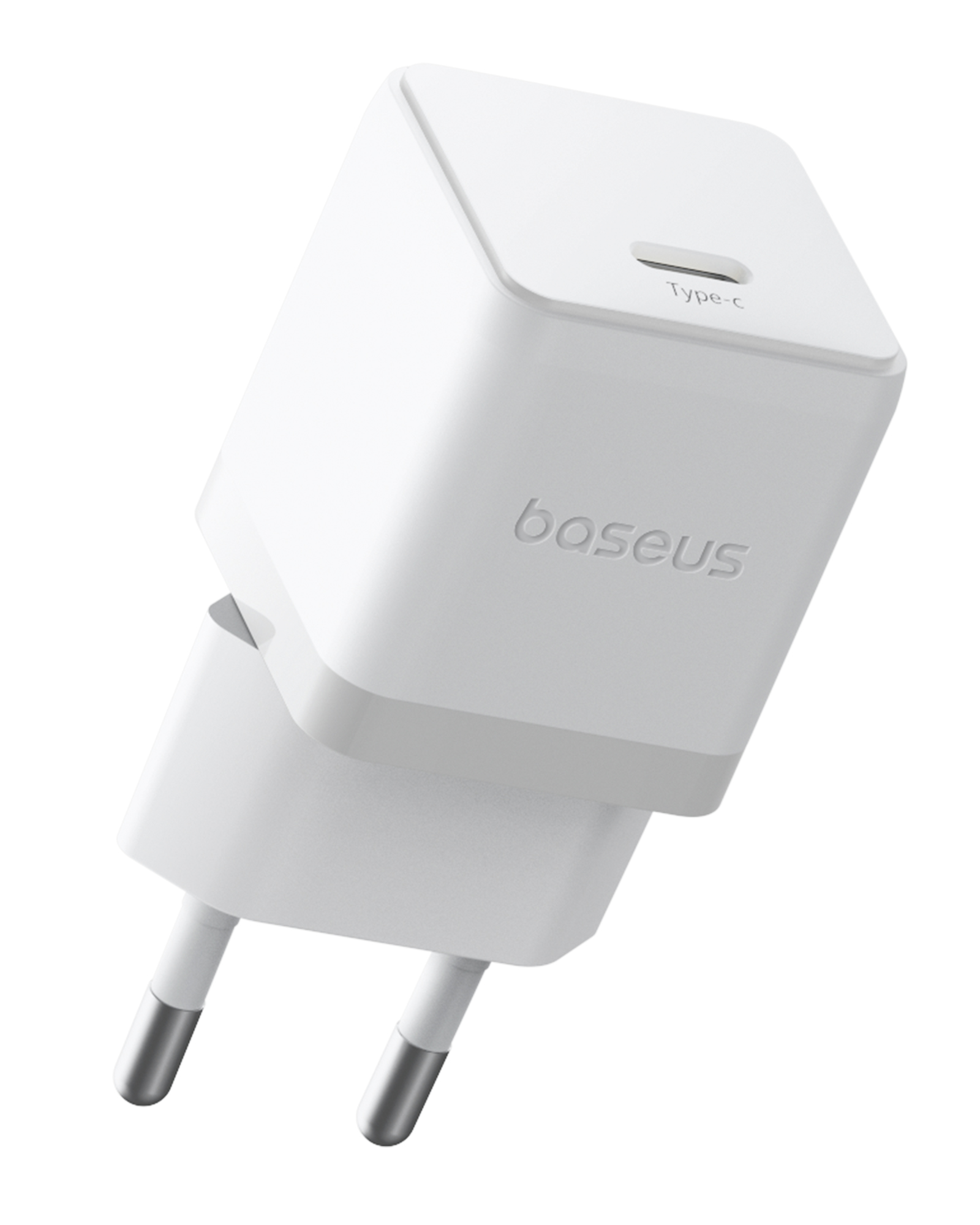 Incarcator de retea Baseus Palm 20W, 3A, 1x USB-C, cu cablu USB-C inclus, Alb