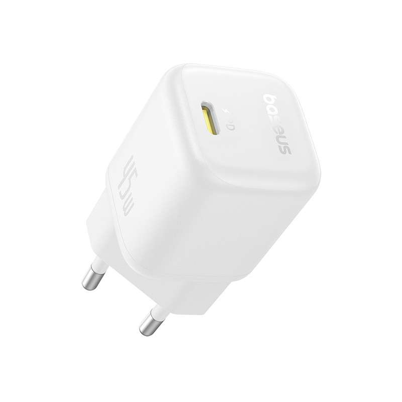 Incarcator retea Baseus PicoGo, 45W, USB-C, Fast Charger Alb