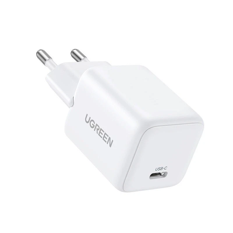 Incarcator retea Ugreen 20W QC4 5V/3A, USB-C, GaN Fast Charging, Alb