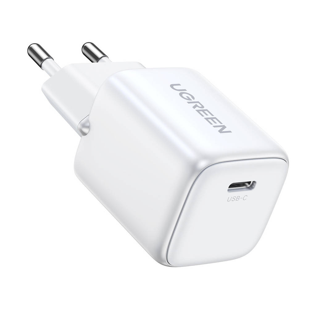 Incarcator retea Ugreen Nexode Mini 30W, GaN, USB-C, PD, Alb