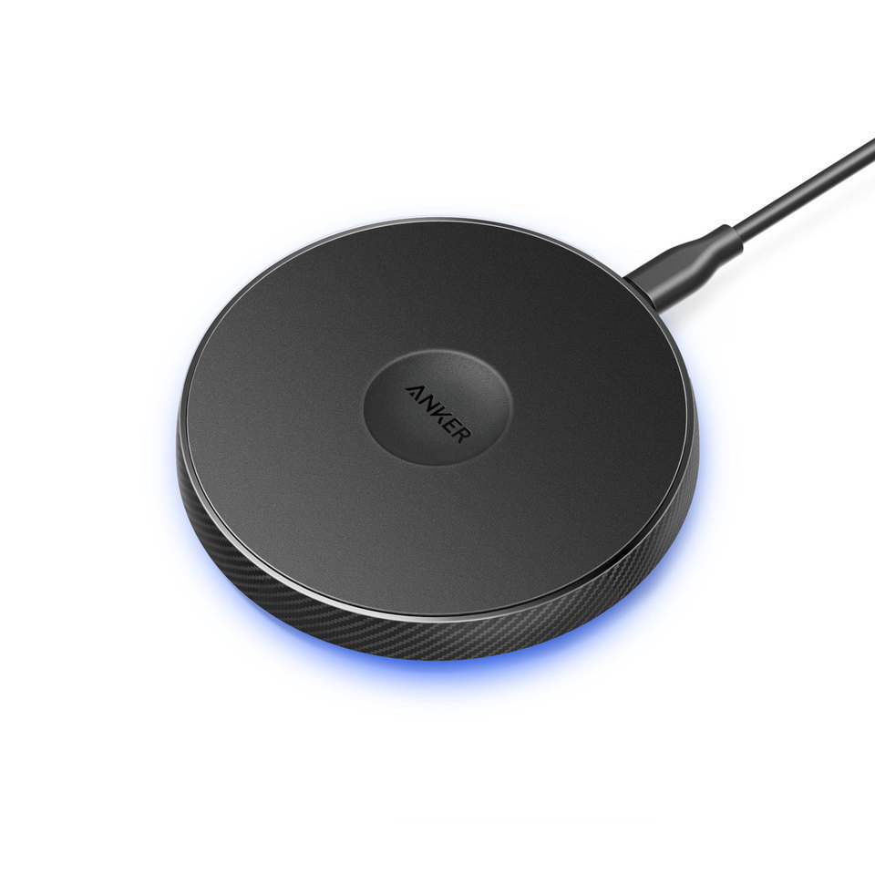 Incarcator universal wireless QI Anker PowerTouch 5W, Negru