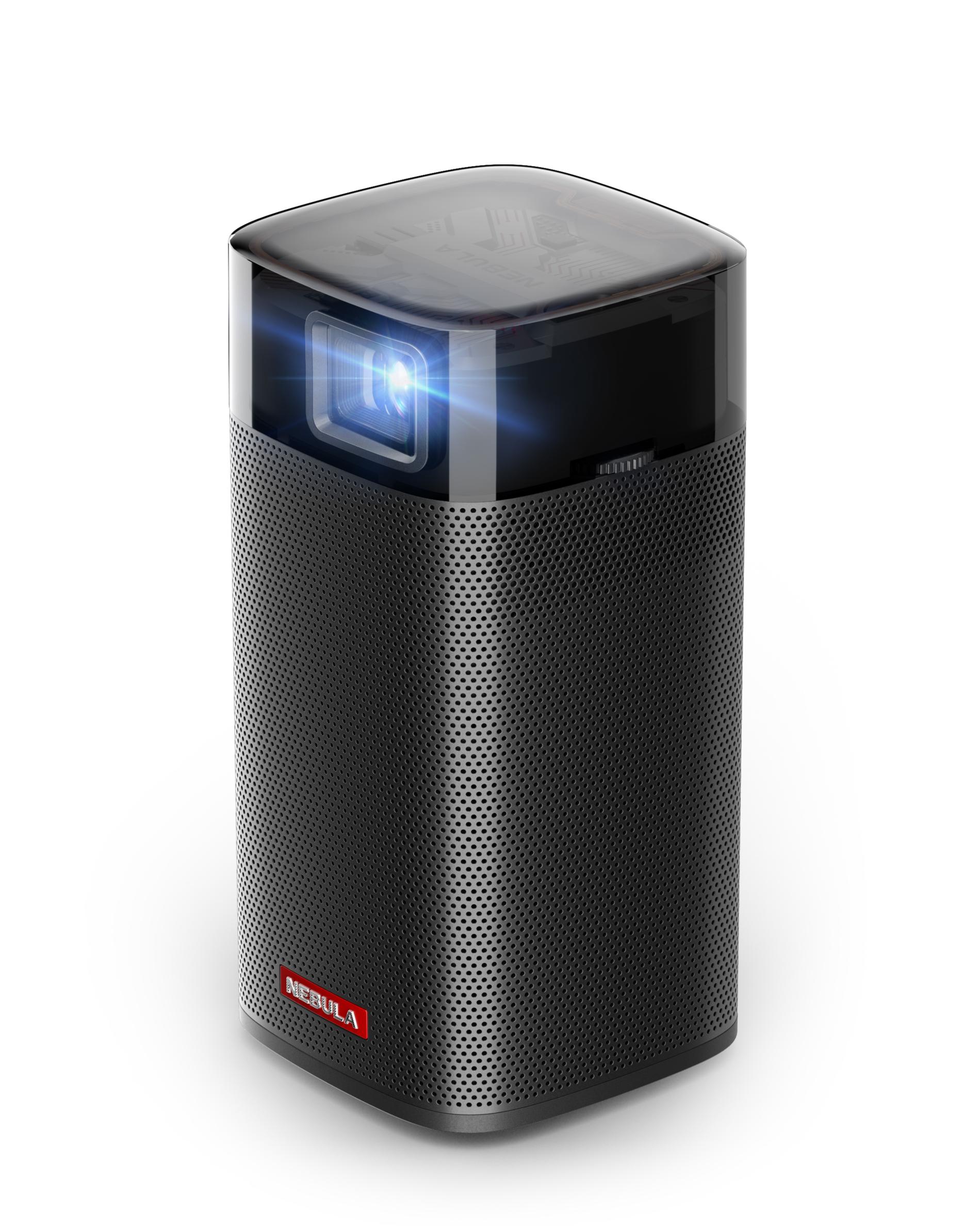 Videoproiector portabil Anker Nebula Apollo, Wi-Fi, 200 ANSI Lumens, DLP, Android TV, AutoFocus, Difuzor 6W, Negru