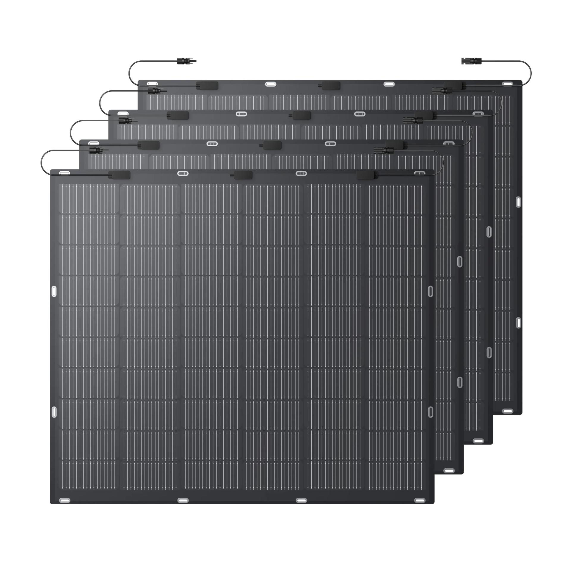 Panou solar flexibil Anker Solix FS20, 225W, IP67, Tehnologie TOPCon, set 4 buc